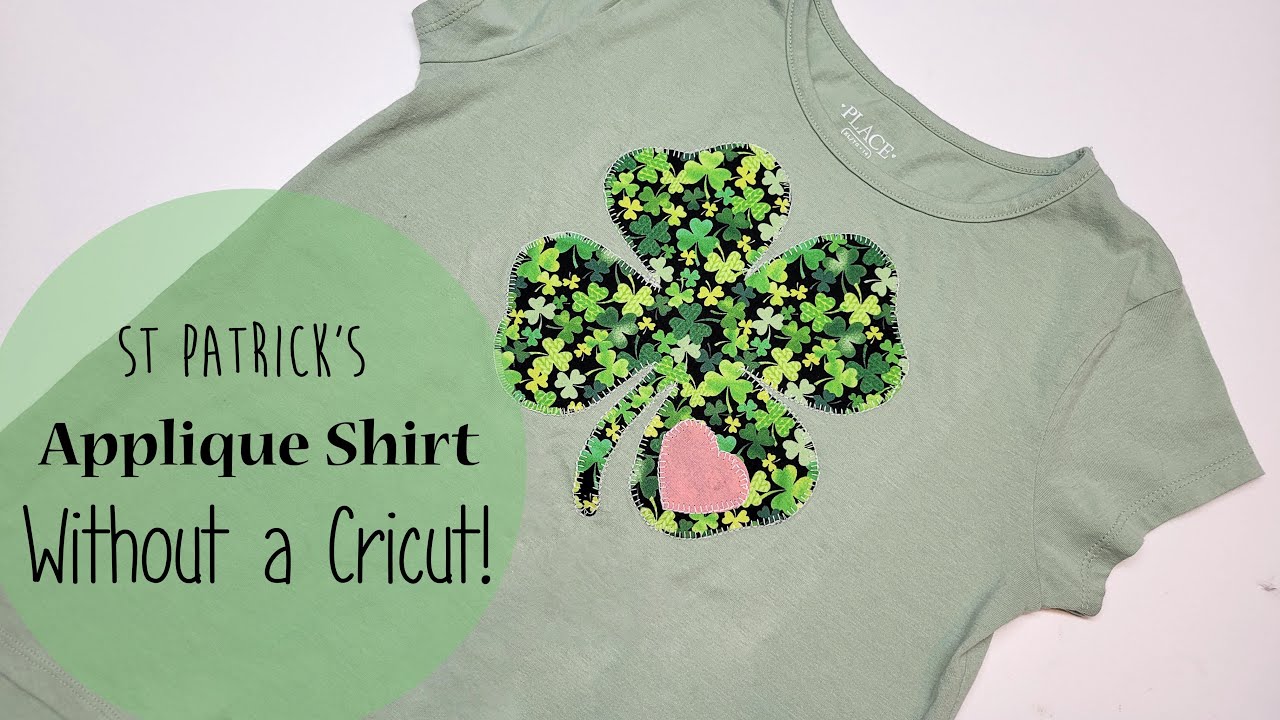 No Circut - how to make an applique t shirt without a Cricut!