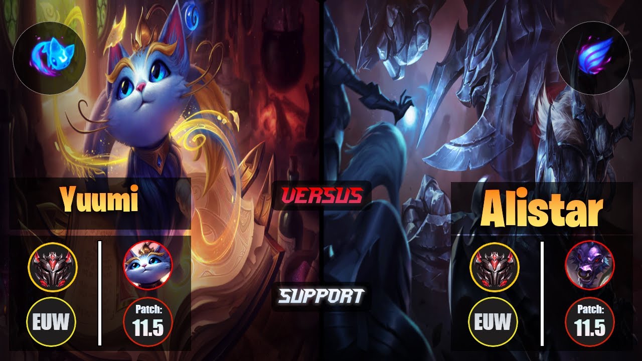 GrandMaster YUUMI [Summon Aery] (Support) VS  ALISTAR - Grandmaster EUW Patch 11.5