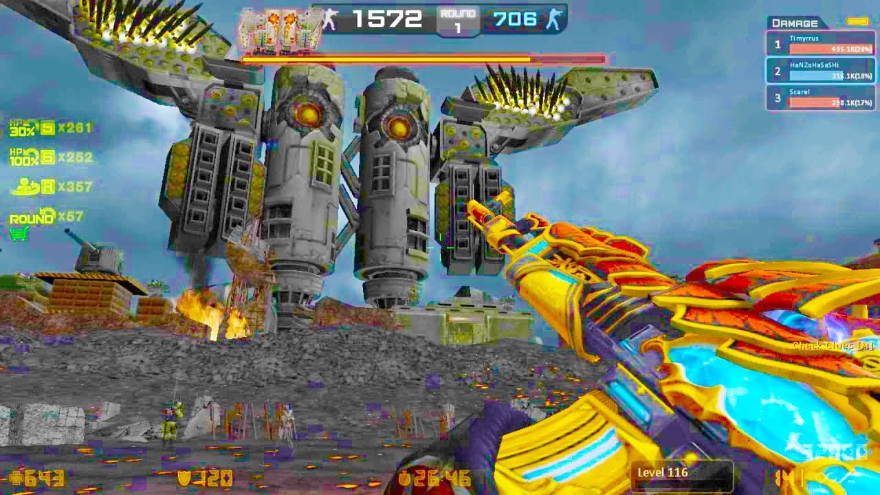 Counter-Strike Nexon: Zombies - Colossus Zombie Boss Fight (Hard1) online gameplay on Total War map