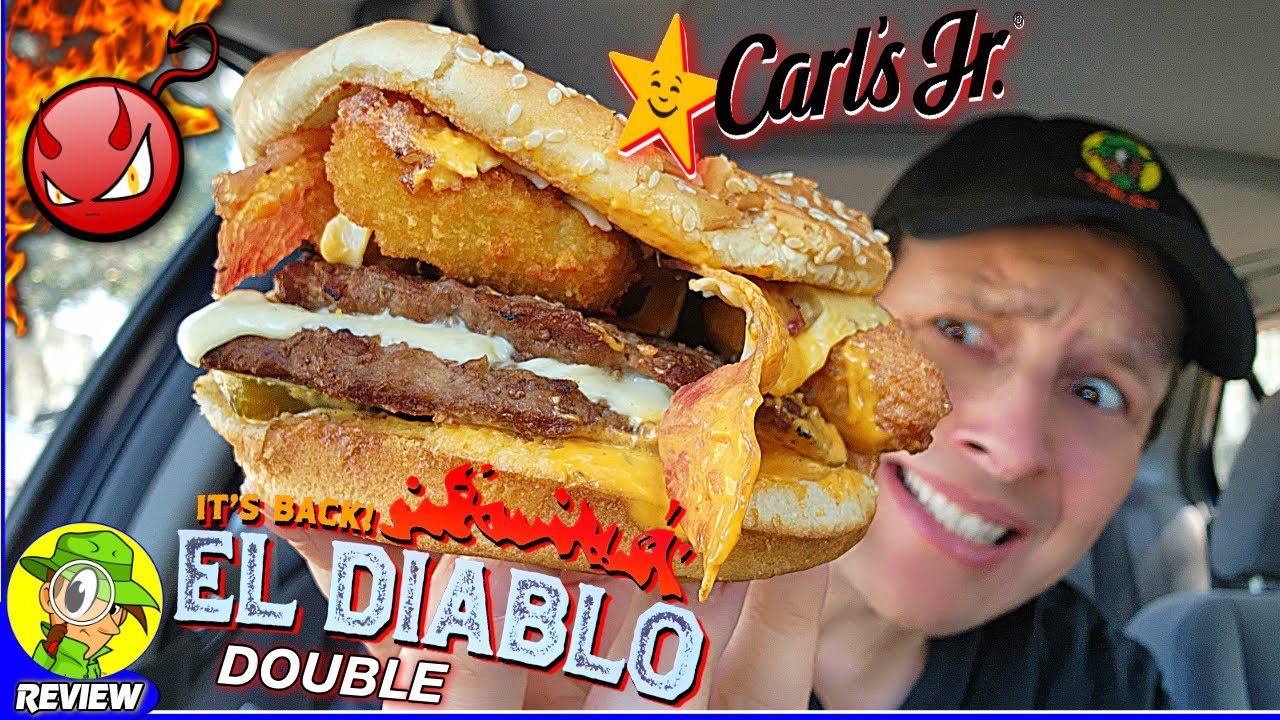 Обзор Carl's Jr.® EL DIABLO DOUBLE 2023 ⭐?✌️?? ЭТО ВОЗВРАЩАЕТСЯ!