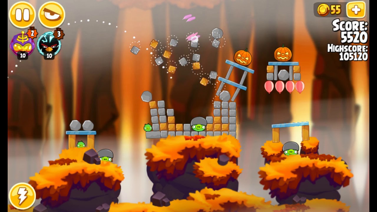 Angry Birds Seasons - Hammier Things - Level 1-8 - 124,080 - World Record!