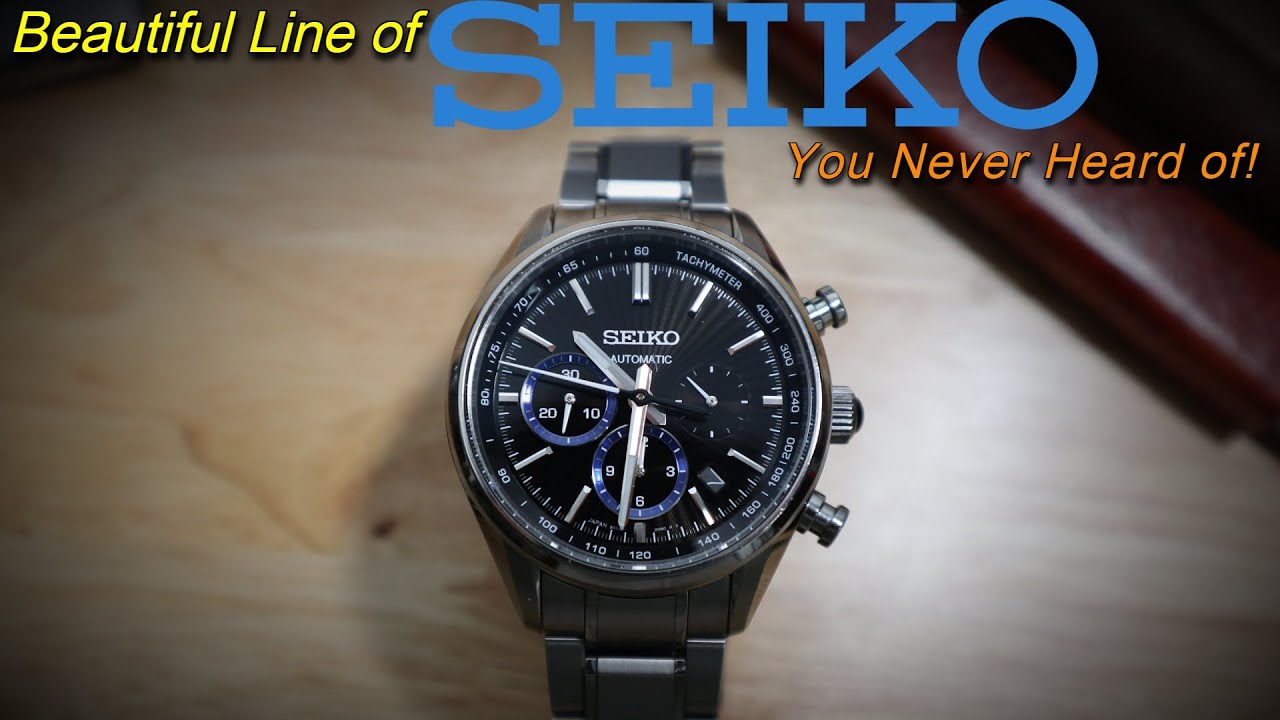 Seiko SDGZ019 BRIGHTZ Automatic Chronograph 8R48 Titanium Textured Dial SDGZ017 SDGZ015 SDGZ013