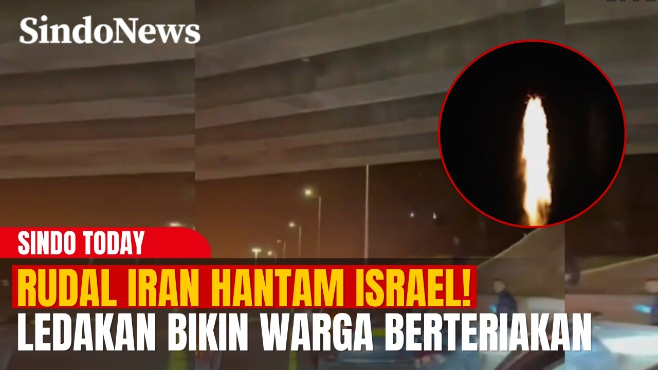 Rudal Iran Hantam Israel! Ledakan Keras di Tel Aviv Bikin Warga Panik | Sindo Today | 13/03
