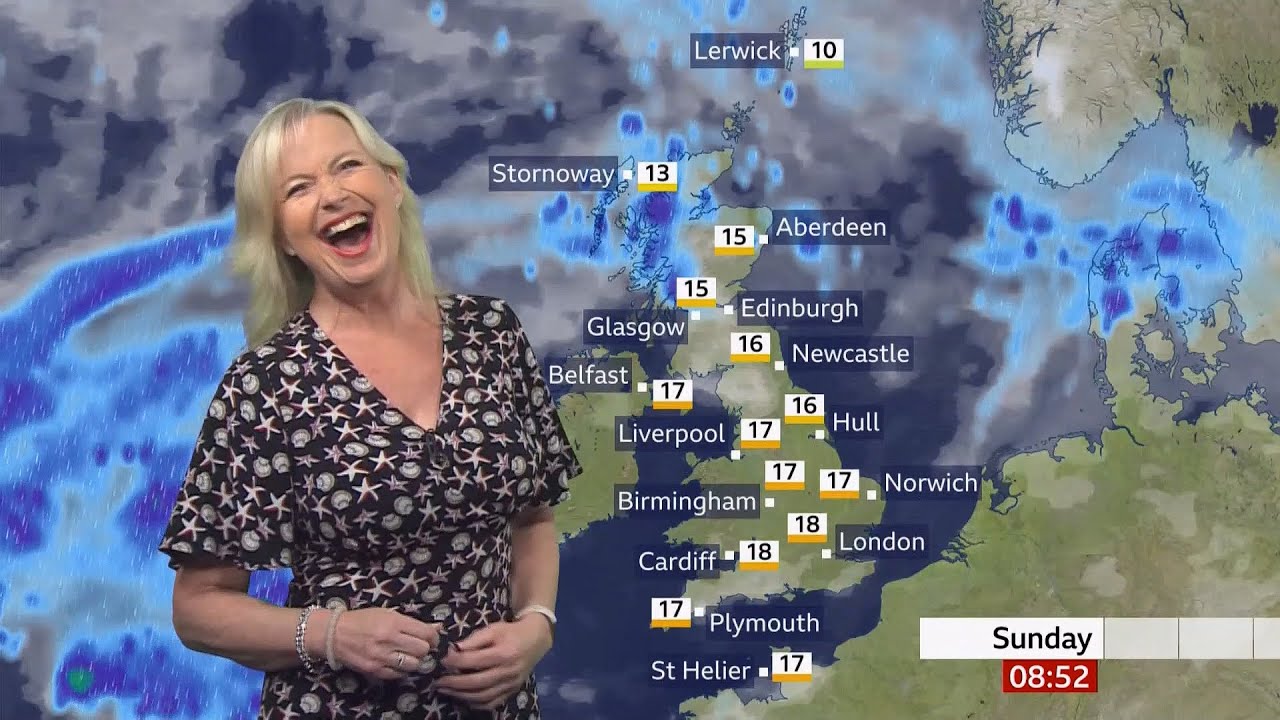 Weather images up to this morning & fun banter with Carol (UK) - BBC weather - 14th October 2021