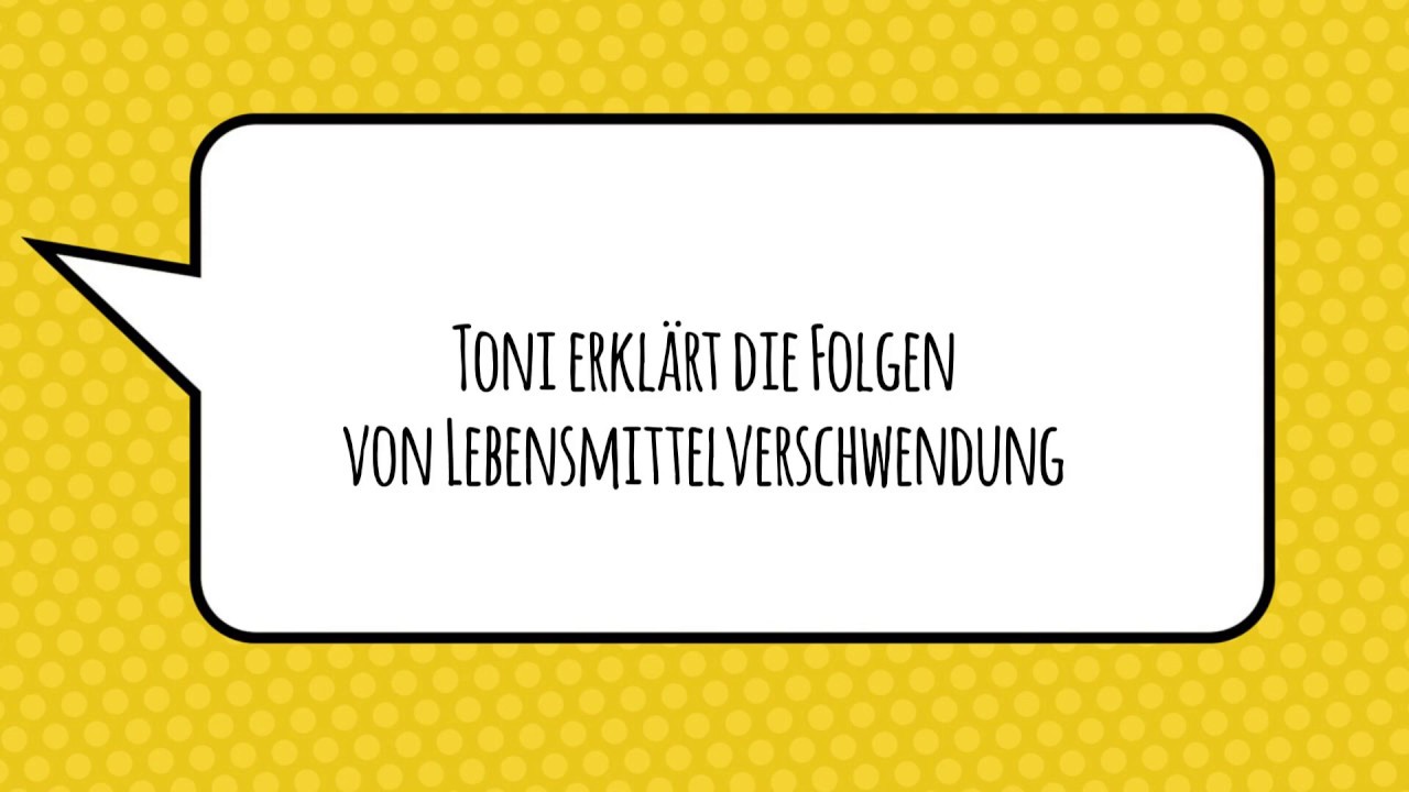 Die Erdbeere Toni erkl&auml;rt die Folgen von Lebensmittelverschwendung