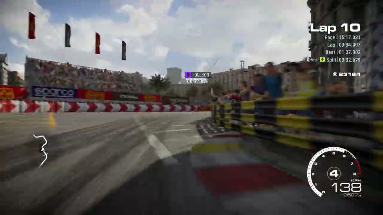 GRID Legends  - Barcelona, Memorial Run - 1:36.784 with the SRT Viper GTS-R (No Upgrades)