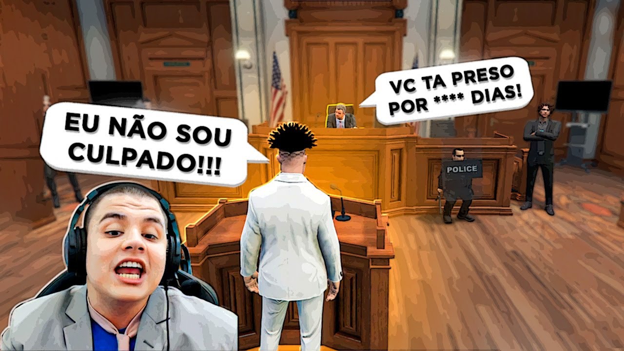 O JULGAMENTO DE PAULO PL&Iacute;NIO no GTA RP! *deu ruim* (Modder Clips)