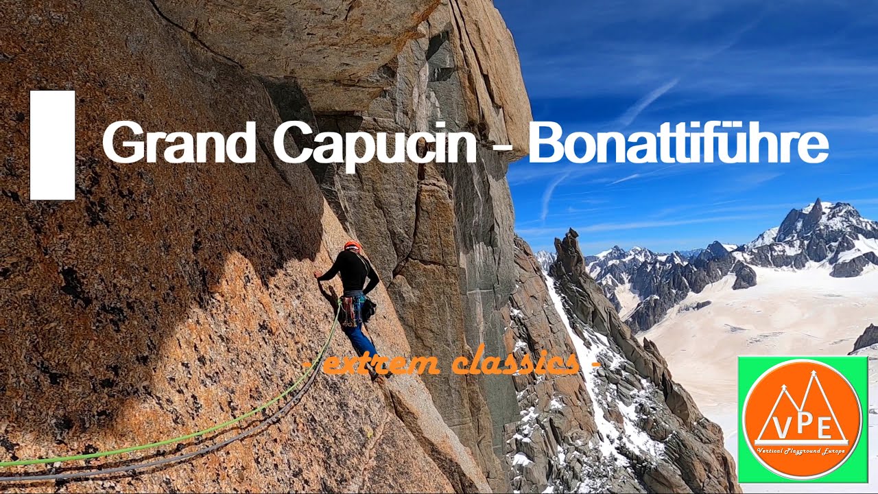 Grand Capucin - Bonattiführe - Klettern im extremen Fels