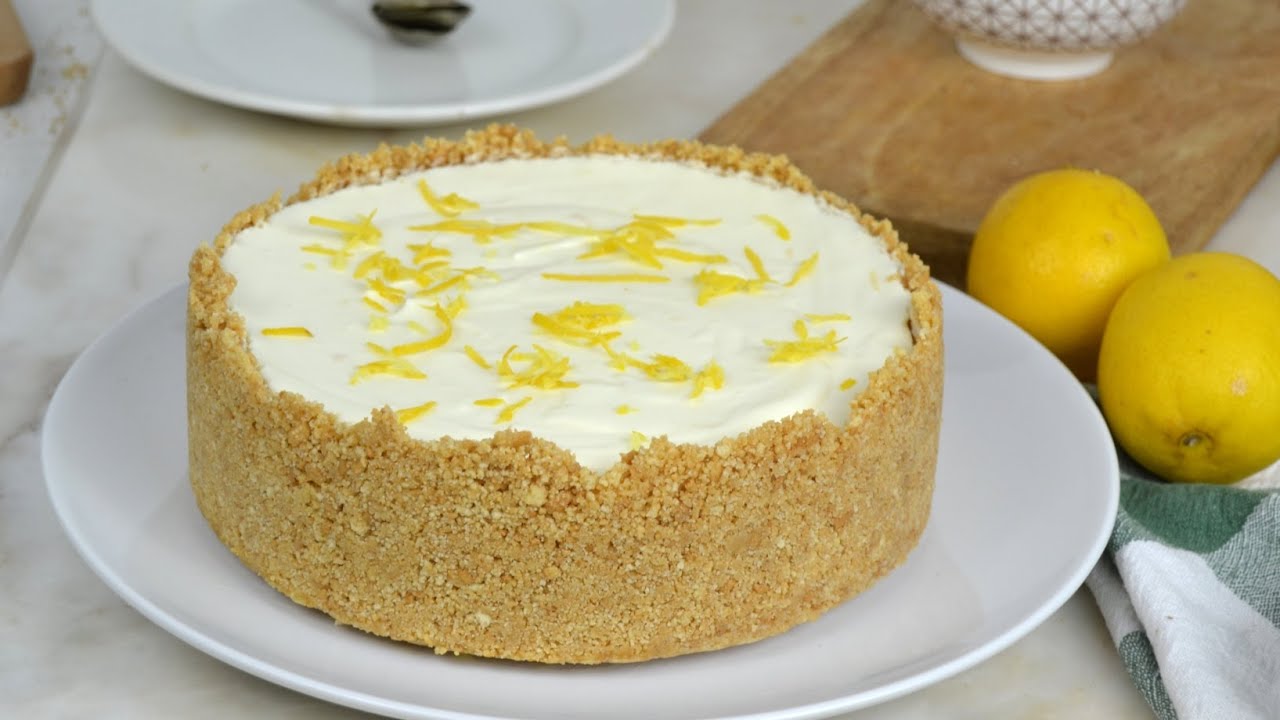 Tarta de leche condensada y limón ¡Sin horno ni gelatina!