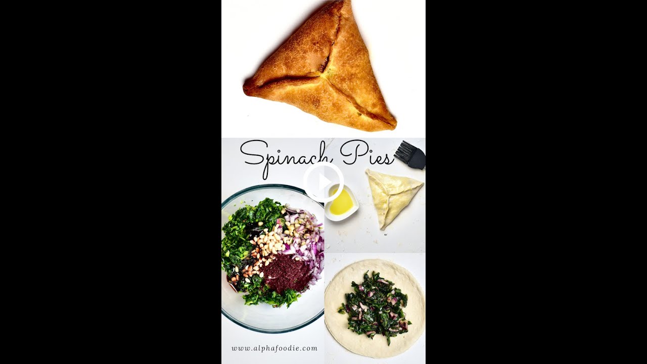 Spinach Fatayer (Lebanese Spinach Pie)