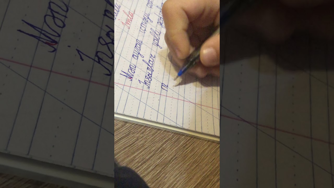 Afərin oğluma 1-ci sinifdə artıq sərbəst imla yaza bilir👏🏻👏🏻