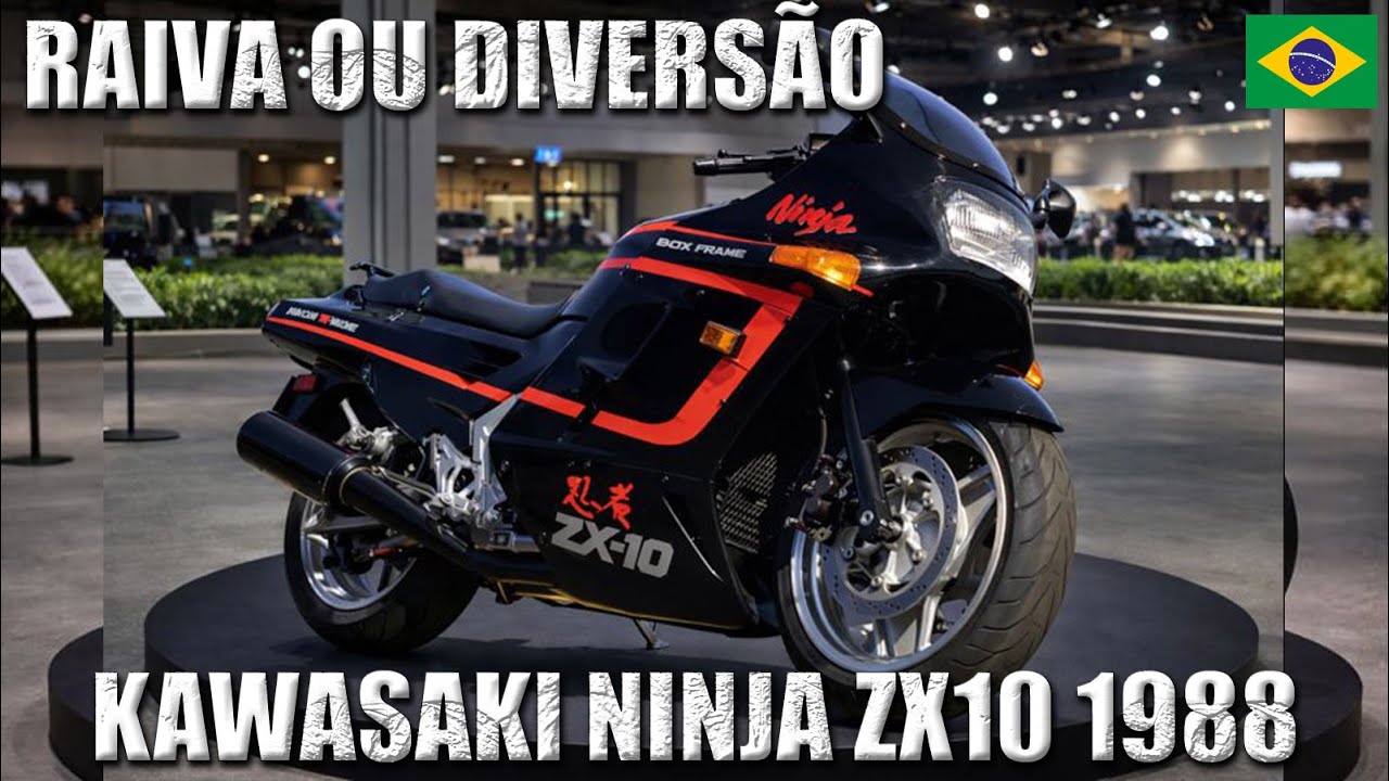 Raiva ou Diversão? Kawasaki Ninja ZX10 1988
