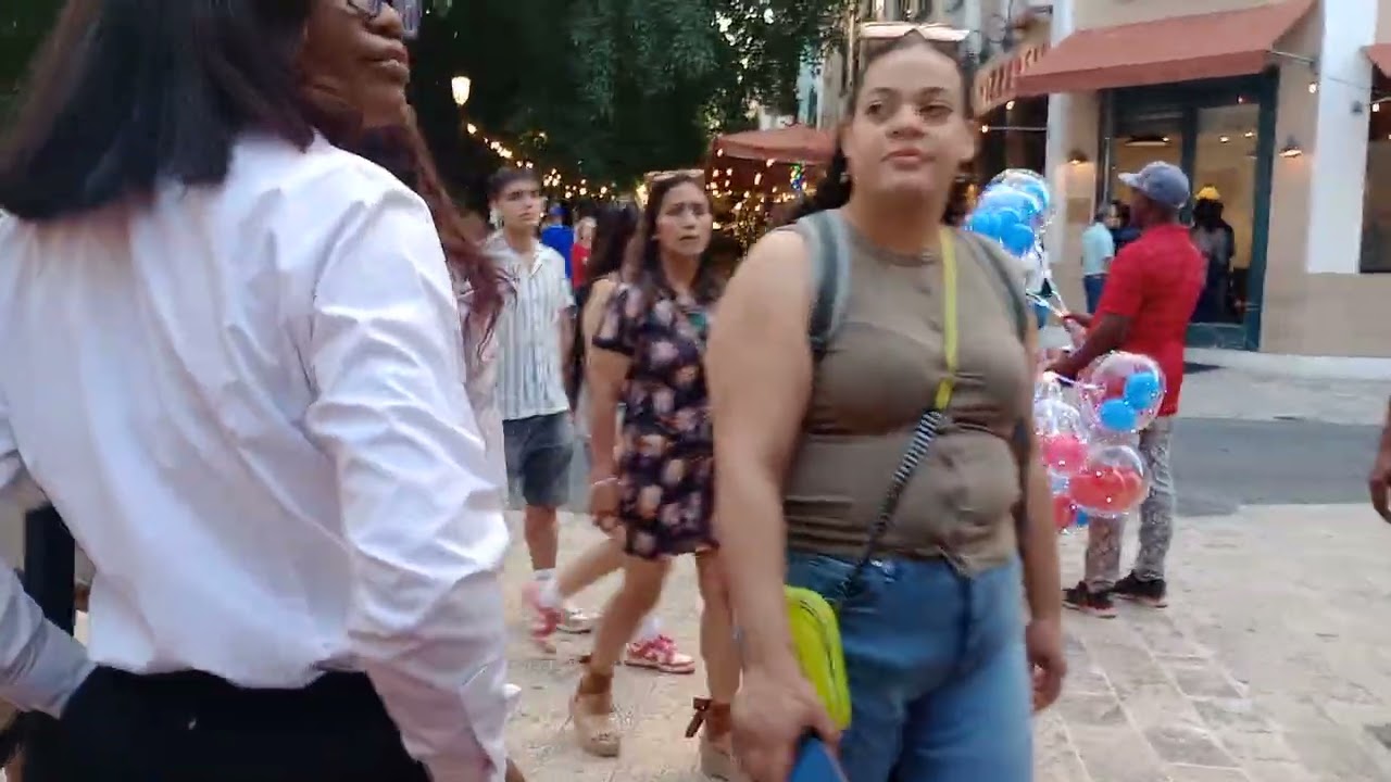 Extranjeros en la zona colonial 