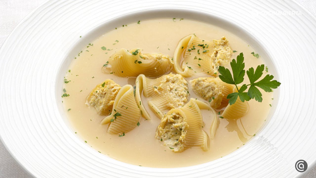 Sopa de galets rellenos: el plato tradicional perfecto para disfrutar en los días más fríos