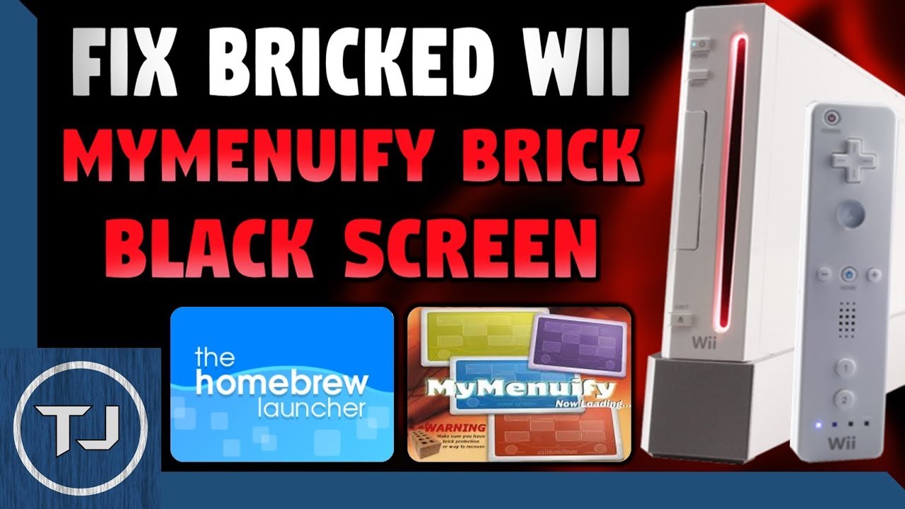 Fix Wii Bricked By MyMenuify! (Black Screen) 4.3! 2017!