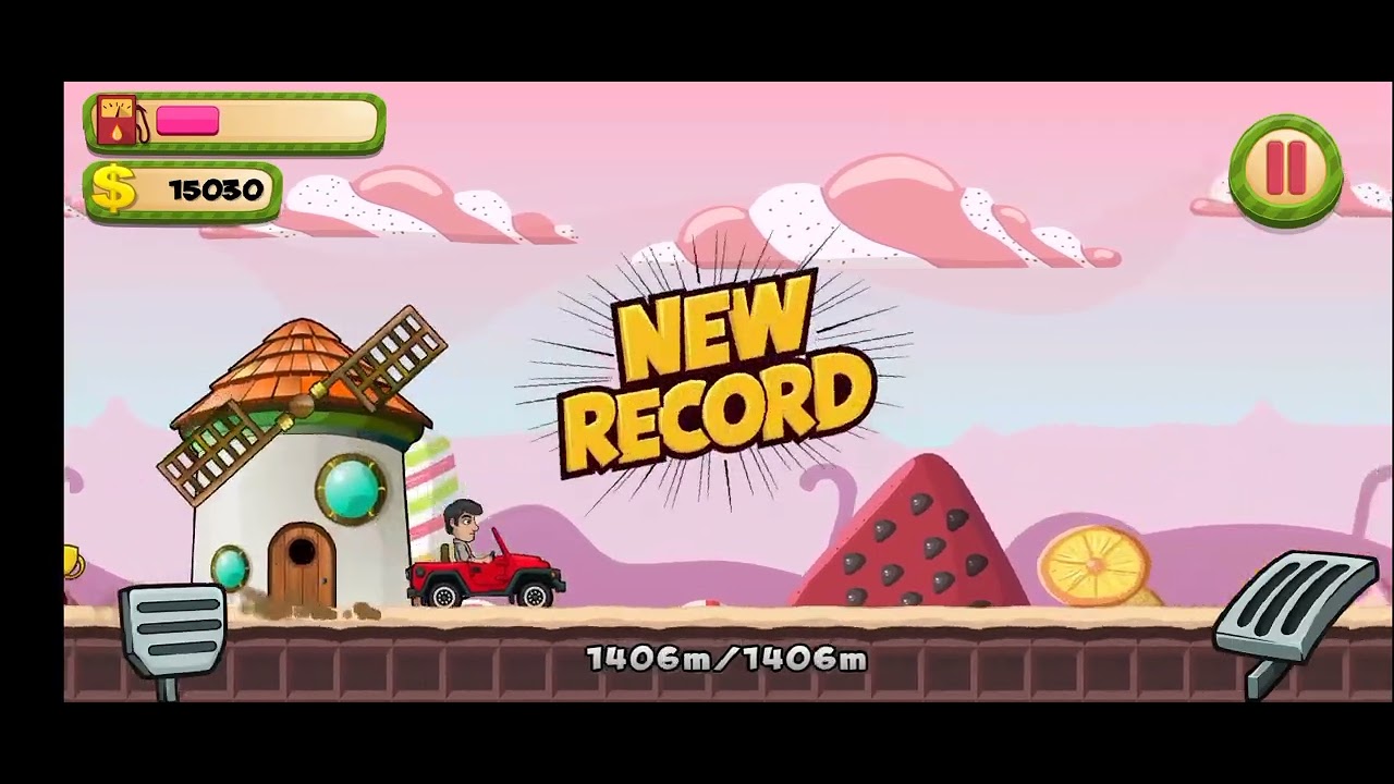 Hill climb Racing new record😱