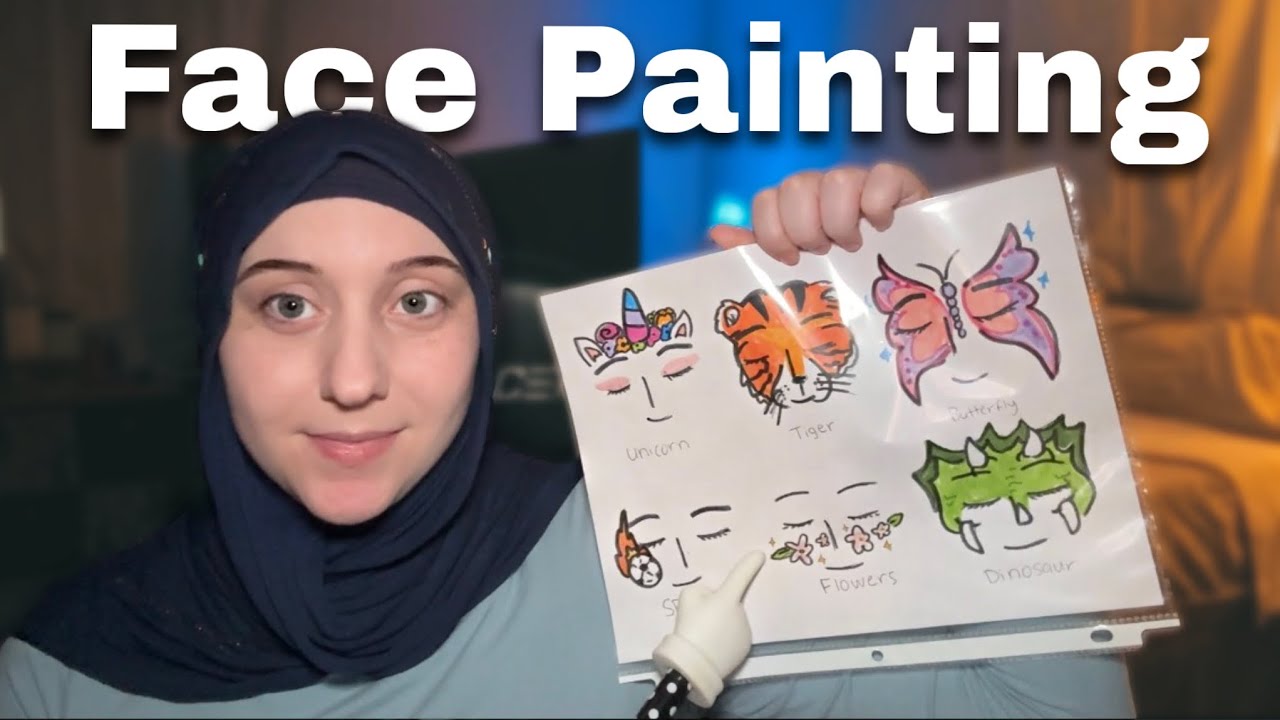 ASMR Face Painting At The Festival-Soft Spoken