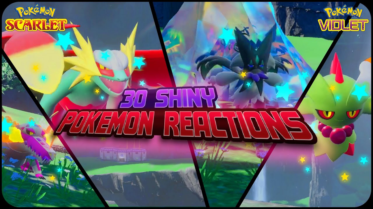30 INSANE Shiny Reactions in POKEMON SCARLET and VIOLET
