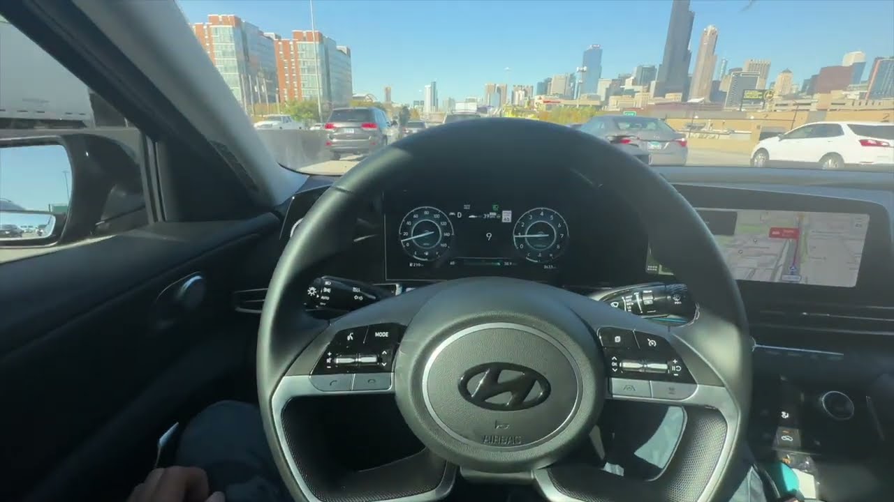 2023 Hyundai Elantra Self Driving Traffic POV | Stop and Go in Traffic