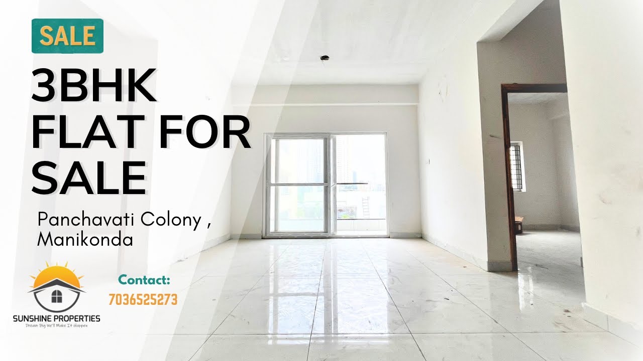 Brand New 3BHK Flat for Sale – Panchavati Colony, Manikonda 7036525273