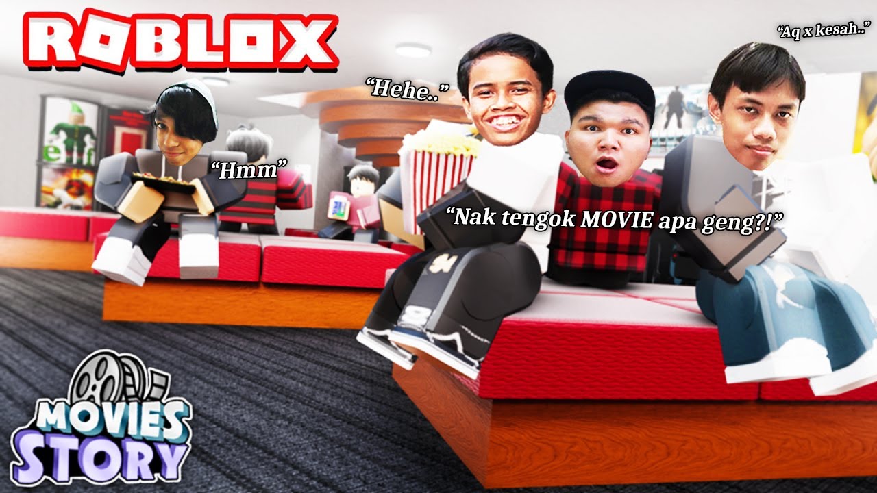 OOHAMI & TEAMFIRES PERGI TENGOK WAYANG!🎬 - Roblox: Movies Story | Malaysia