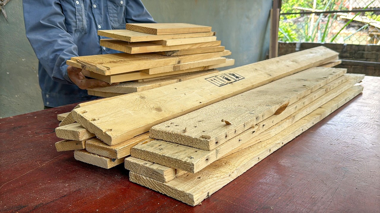 Transforming Old Wooden Pallets Into a Super Cool Wheelbarrow // DIY Projects Grom Pallet Wood