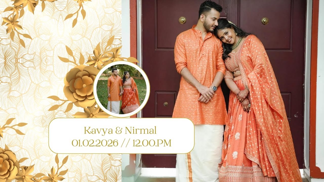 Kavya 💕 Nirmal // Wedding Live Streaming // 01.02.2026