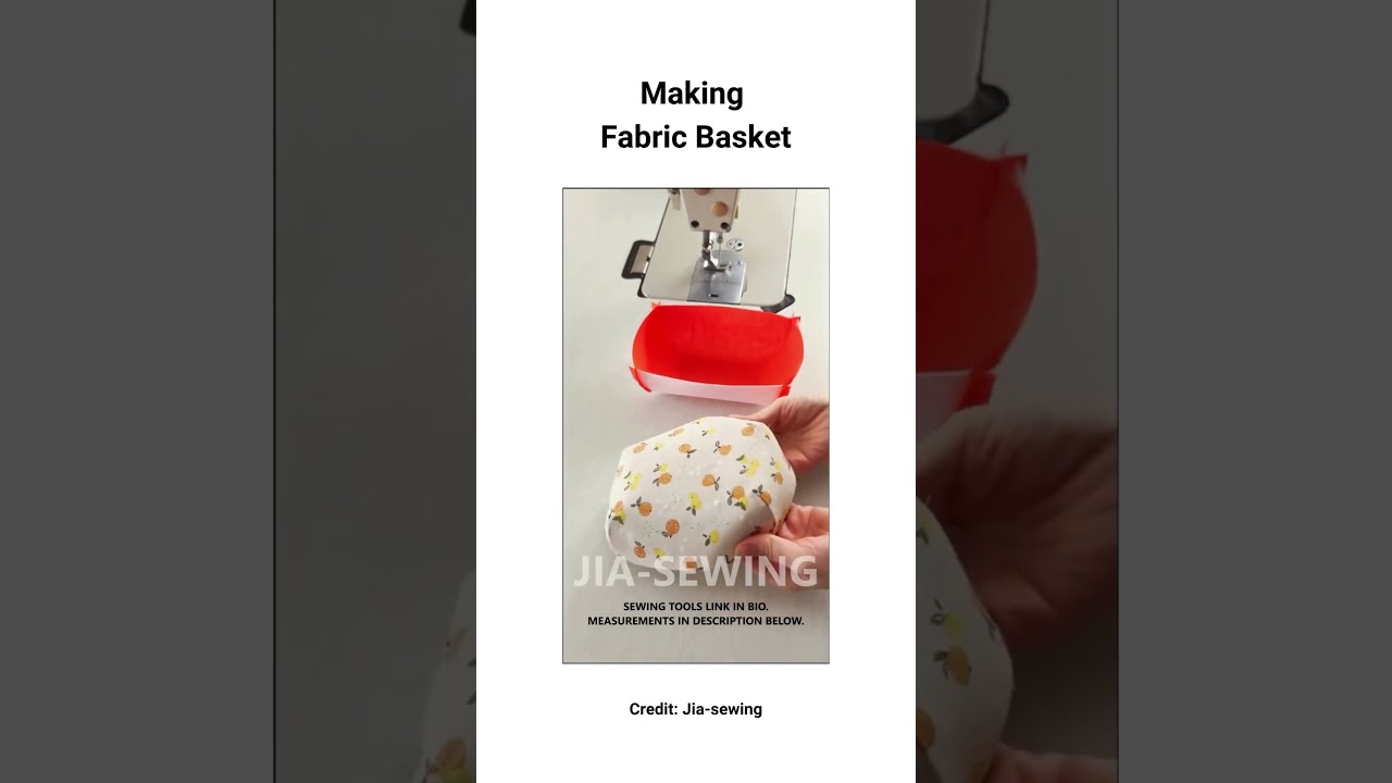 Making a basket out of leftover fabrics #recycling #sustainability #fabricbasket #sewingtutorial