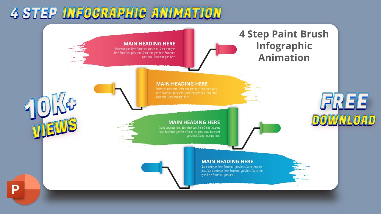 121.PowerPoint Animation Tutorial Paint Brush Effect | Animation