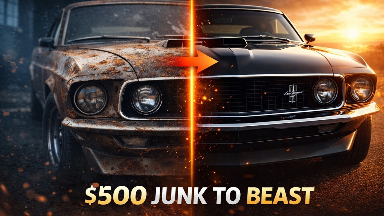 Abandoned 1969 Ford Mustang Fastback Restoration  $500 Junk to Beast