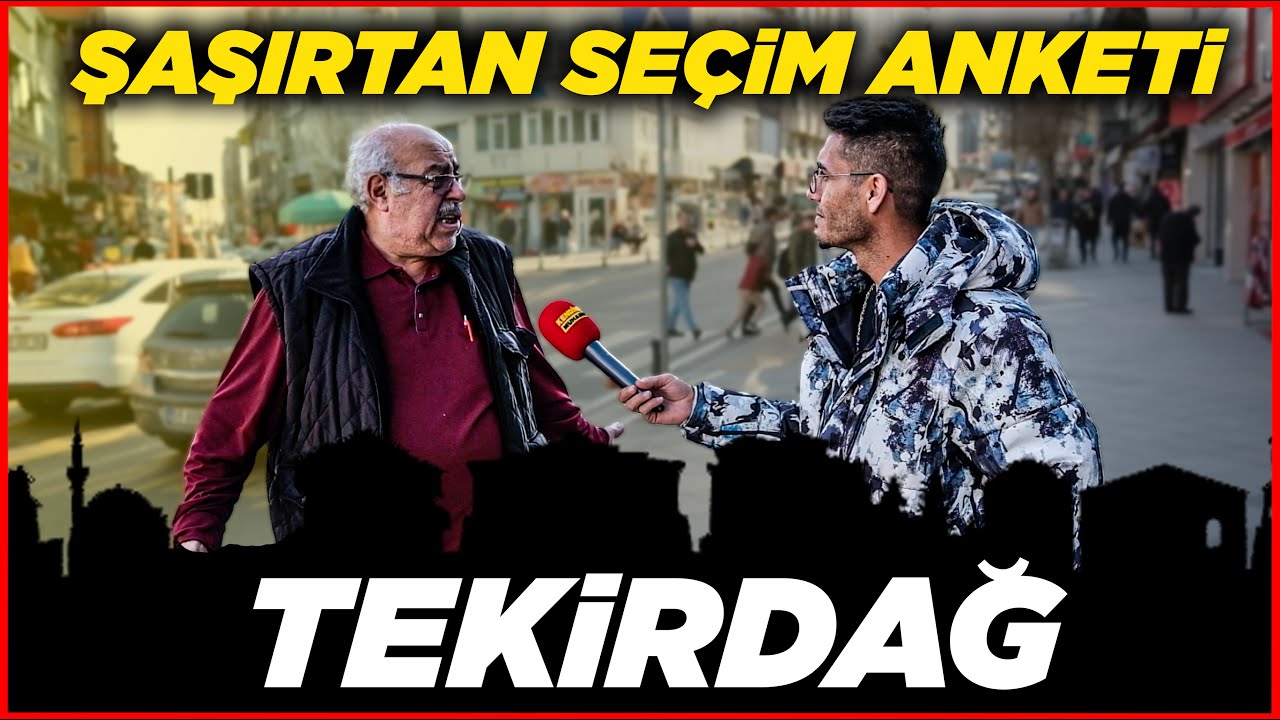TEKİRDAĞ KESİNTİSİZ-SAYAÇLI SEÇİM ANKETİ...| Tekirdağ Sokak Röportajları