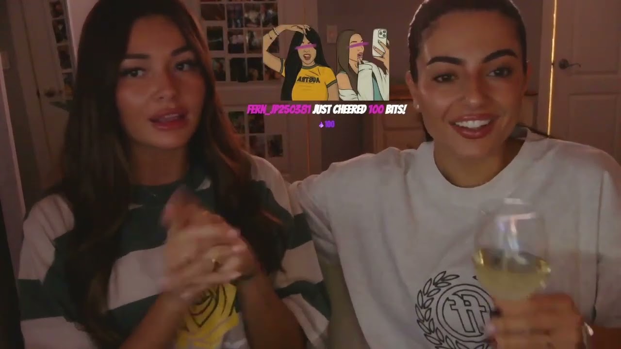 Christina and Amber stream with Thea