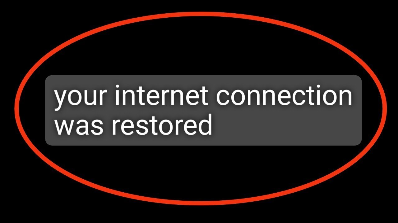 Facebook Fix Your Internet Connection Was Restored Problem Solved