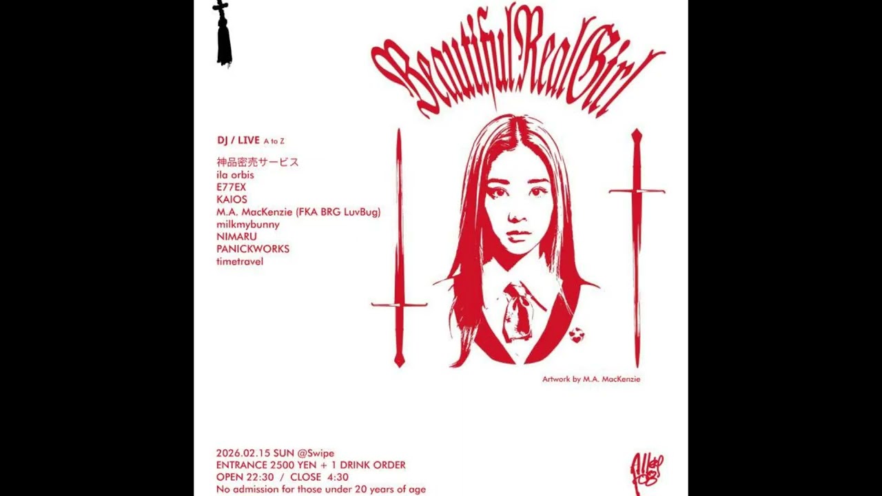 timetravel. Live Show Playlist 02/15/26 @SWIPE Tokyo for BRG X ALLEY108