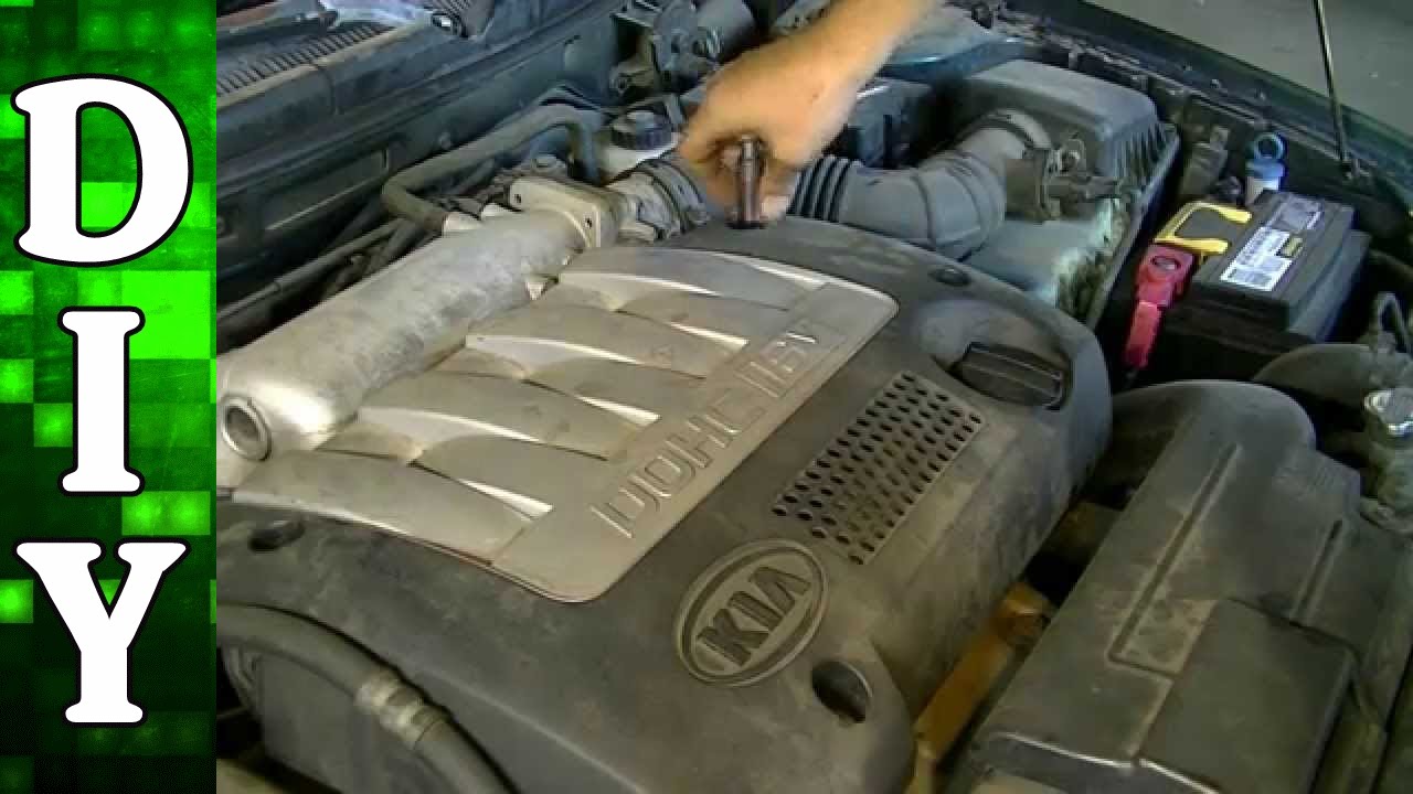Как снять и заменить прокладку клапанной крышки — двигатель Kia Spectra 1,8 л