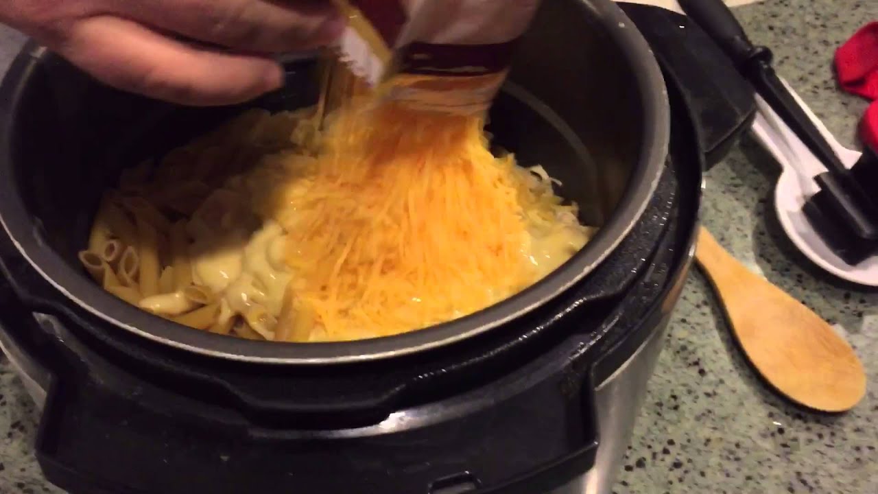 Easy one pot pressure cooker chicken tetrazzini from frozen