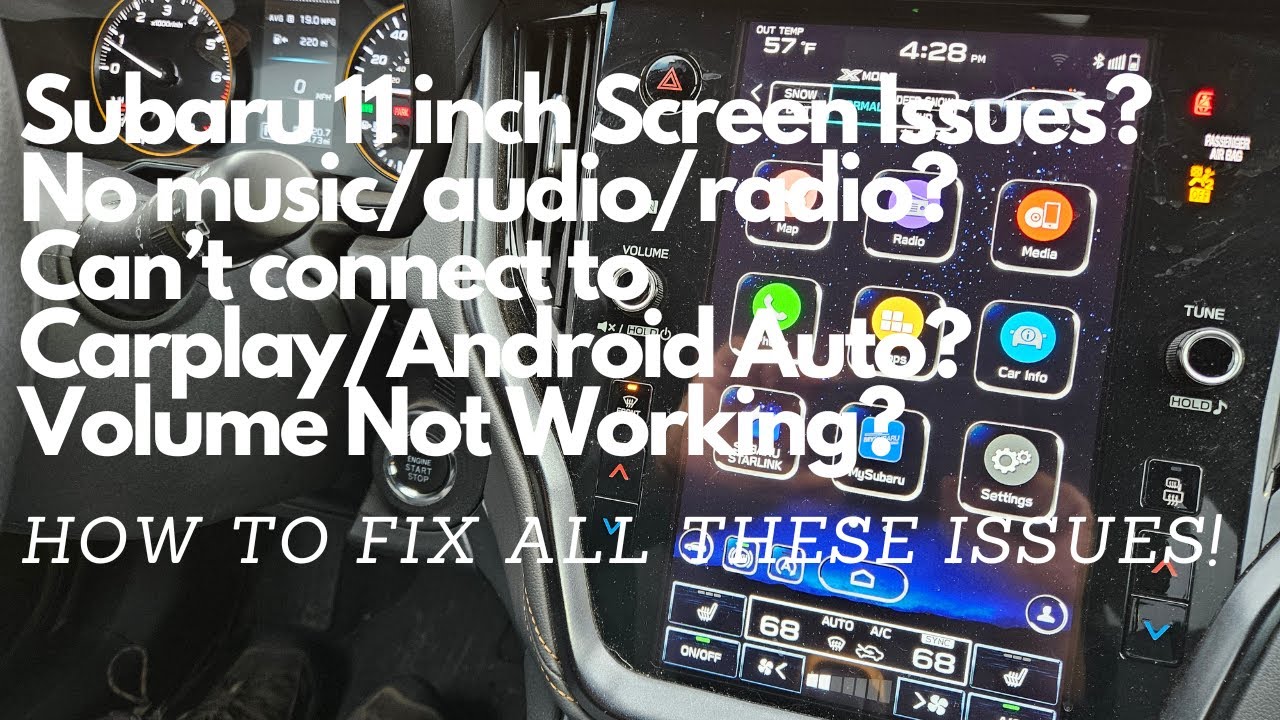 Subaru 11.6 inch Infotainment Screen NOT working? No Audio? Connection issues? QUICK FIX here!