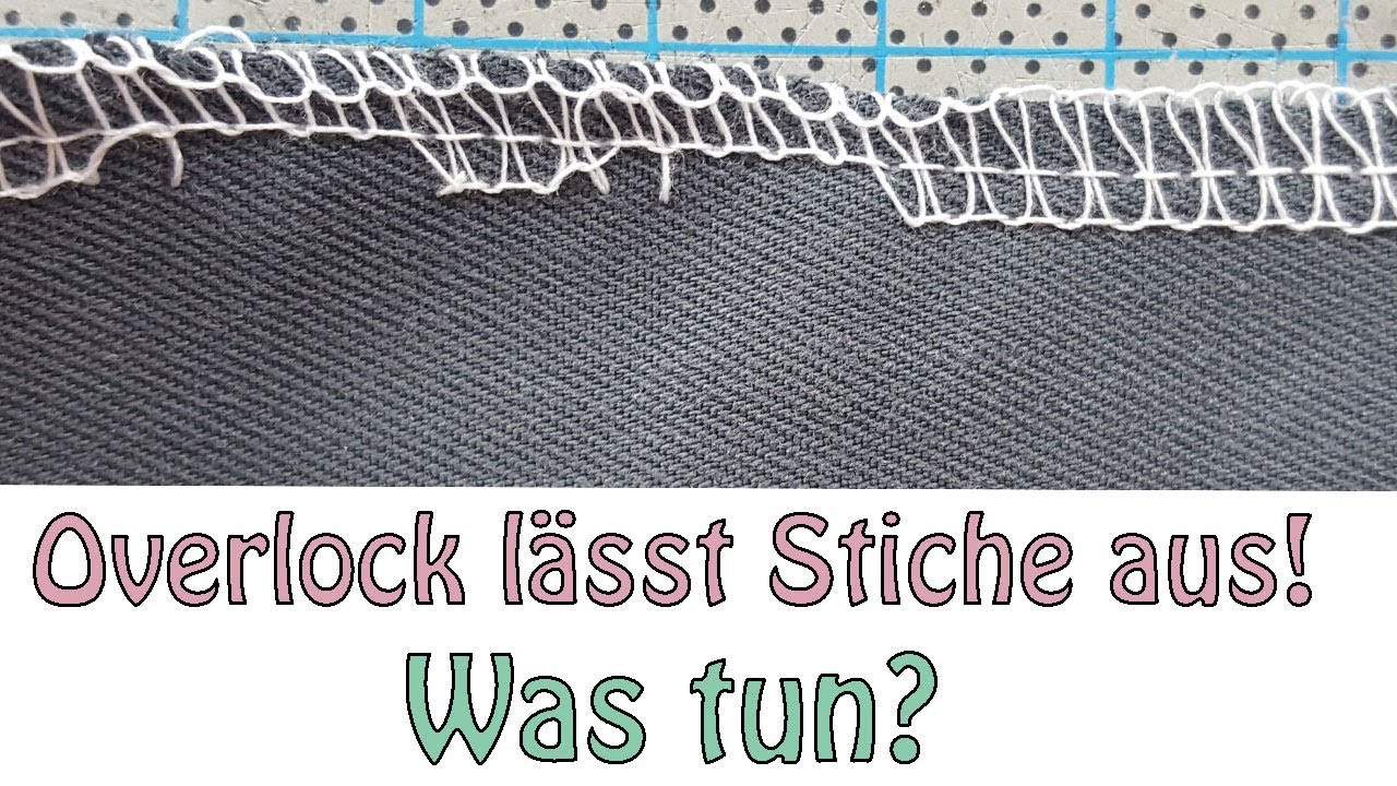 Was tun wenn die Overlock Stiche auslässt | #Overlocktipps #Overlockqueen