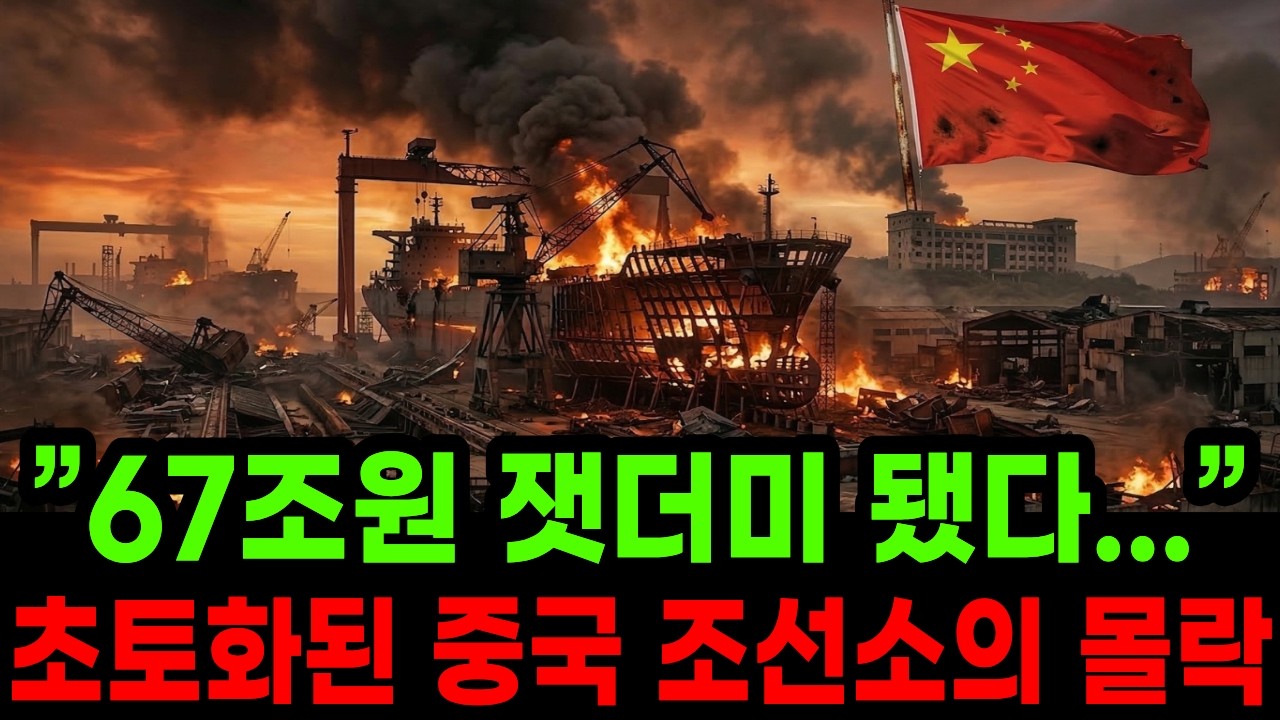 “67조원이 잿더미가 됐다!” 세계 시장 59% 싹쓸이하던 12곳이 동시에 무너졌다, 초토화된 중국 조선소의  몰락
