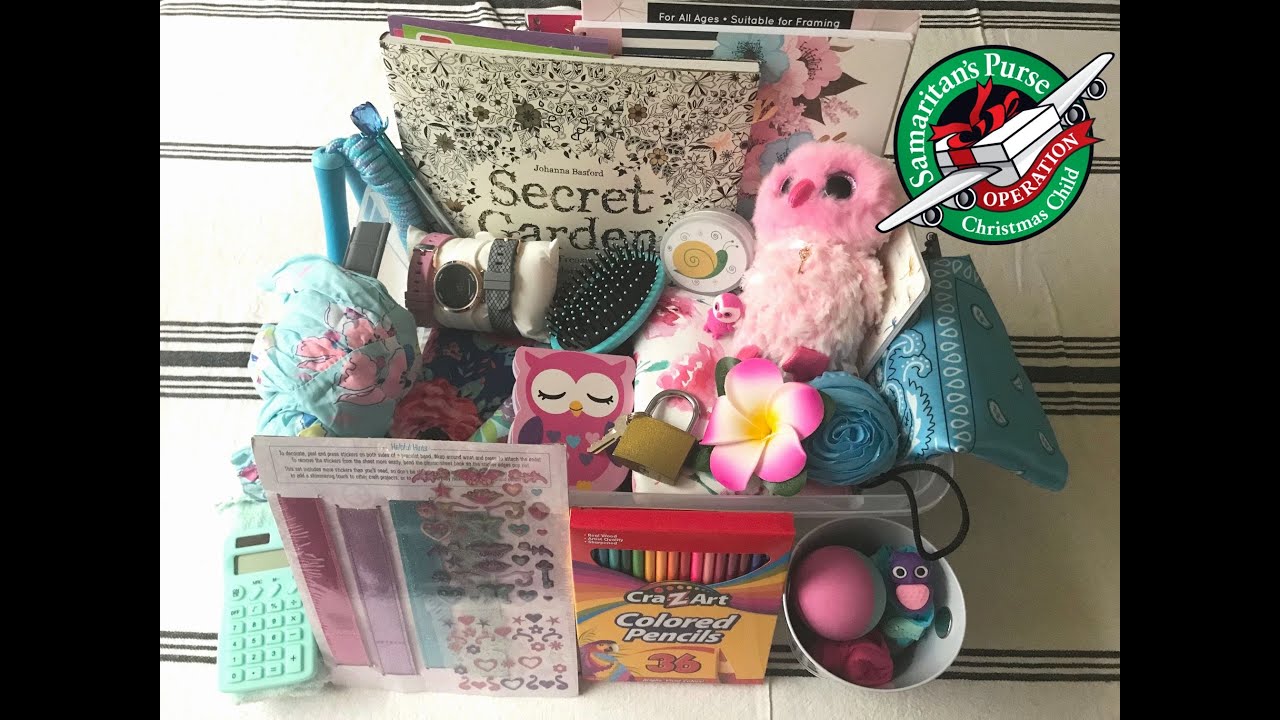 Operation Christmas Child Shoebox Appeal | 10-14 Girl Unboxing | The Secret Garden & Pink-Blue Theme