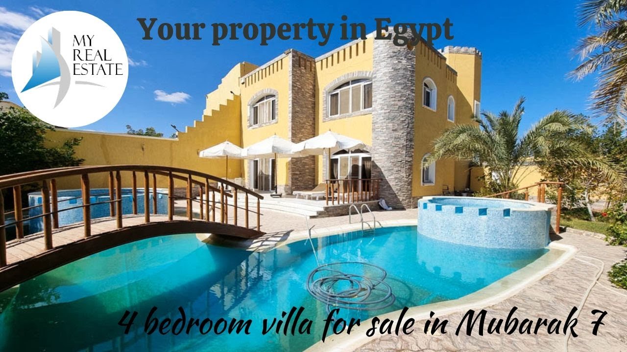 4 bedroom villa with a pool for sale in Mubarak 7, Hurghada, Red Sea, Egypt