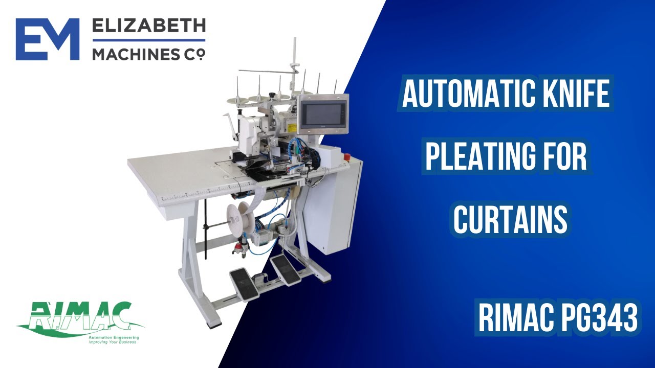 RIMAC PG343 Curtain Knife Pleating Machine | Best Sewing Machine for Curtains (Industrial)