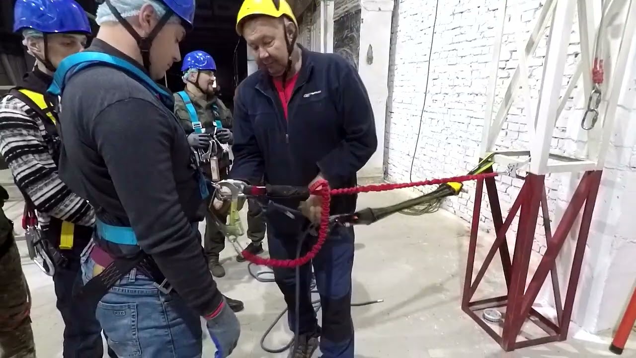 Обучение на новом полигоне. Работы на высоте