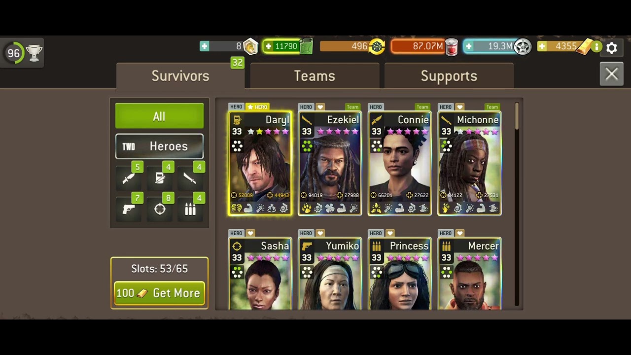 Ezekiel Michonne Tyrese Connie Glenn