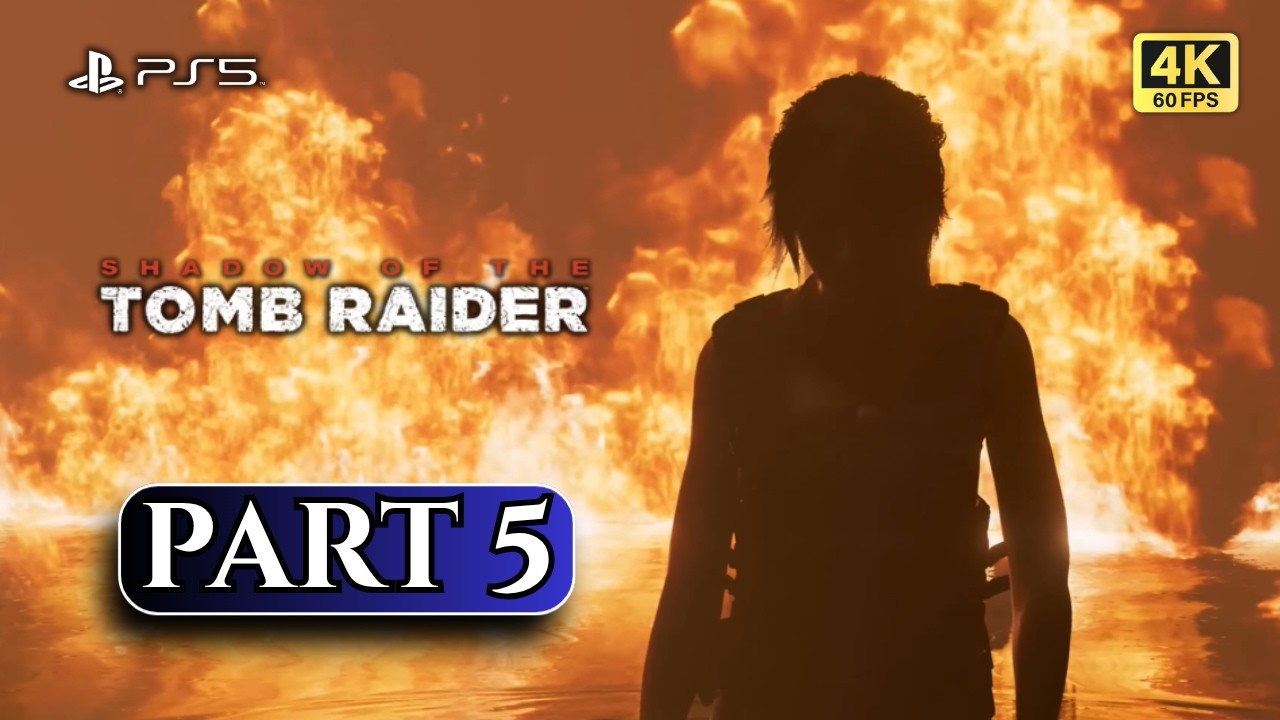 Shadow of the Tomb Raider | Part 5 - Crimson Sacrifice | No Commentary | 4K | PS5