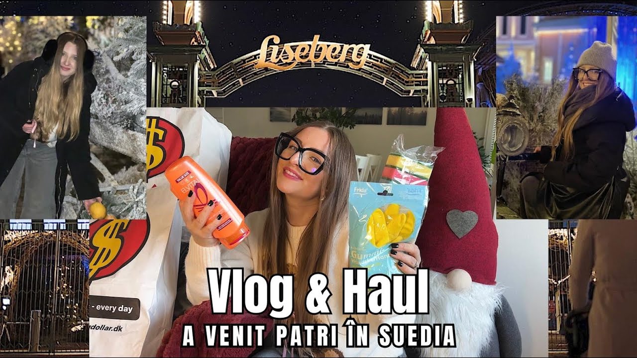 Târgul de Crăciun din Göteborg 🇸🇪 Liseberg 🏰 Haul Dollar Store ✨ Patri a ajuns în Suedia 🇸🇪
