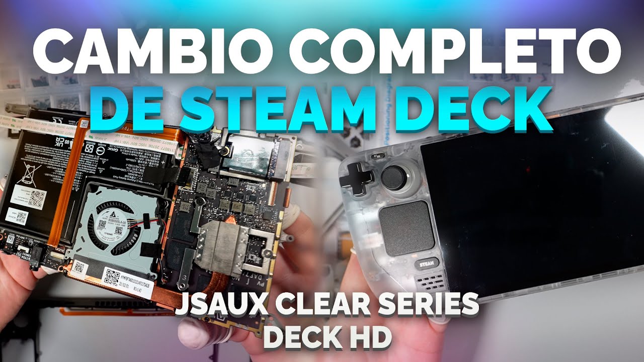 Cambio completo de Steam Deck: Front/Back cover RGB y pantalla de DeckHD ✨