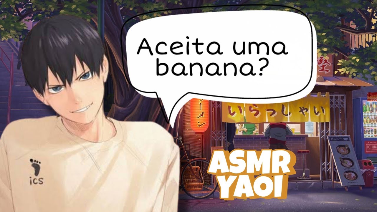 [ASMR Yaoi] Quer uma banana? | Provocando o namorado no supermercado😳🔥