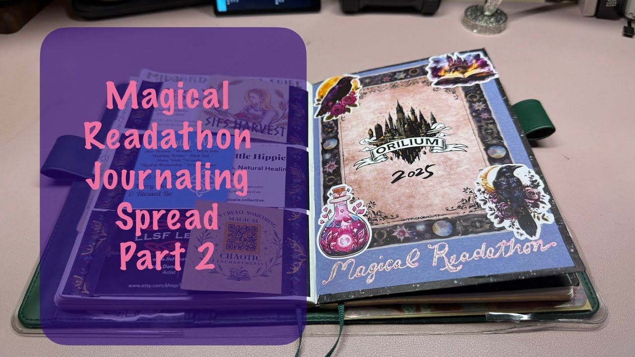 Talking to Camera- Day 20: Magical Readathon Spread Flip Thru