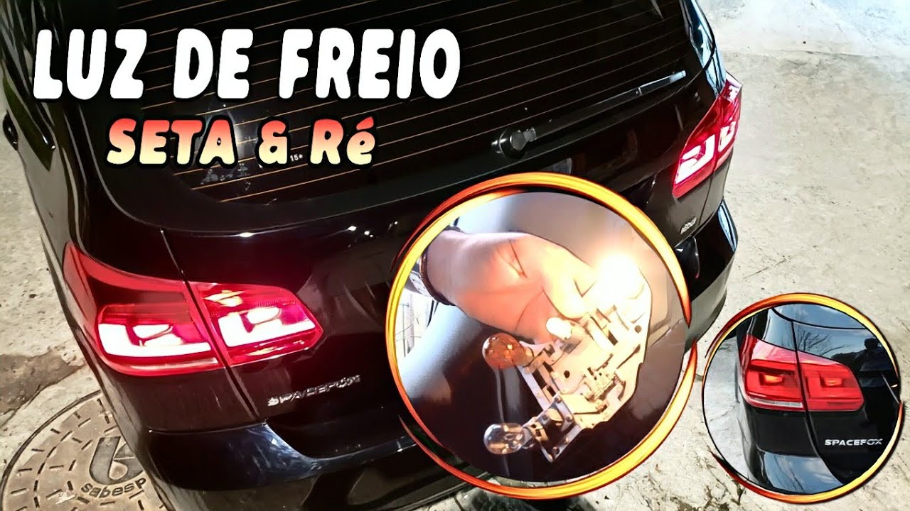 Como trocar as LÂMPADAS DA LANTERNA Traseira SPACEFOX Freio/Seta/Ré